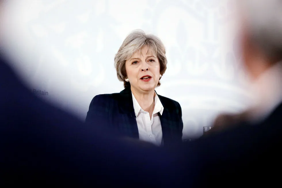 Den britiske statsministeren Theresa May. Foto: Kirsty Wigglesworth/AP/NTB scanpix