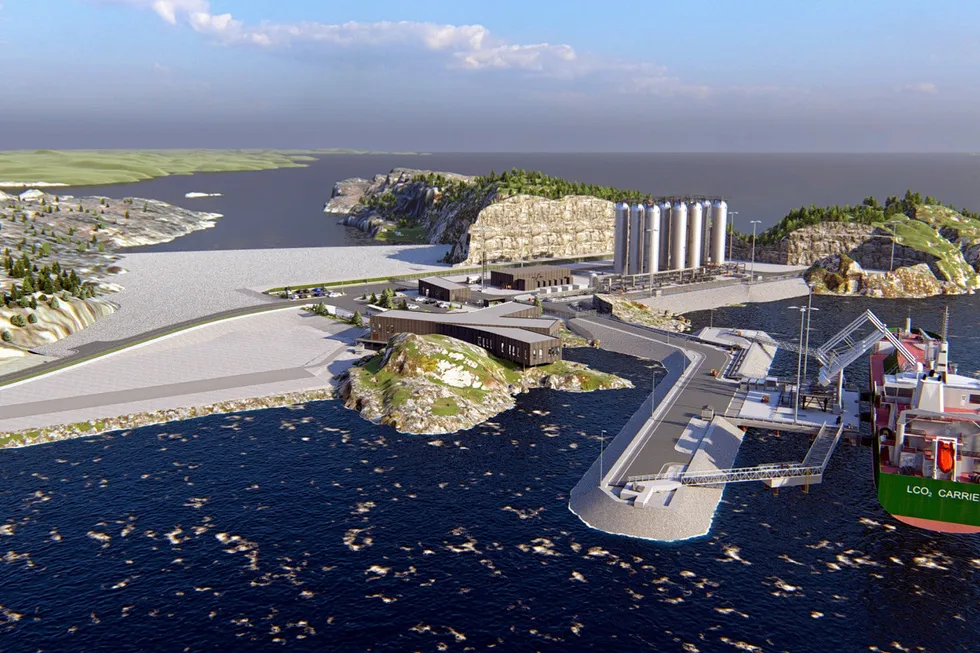 Decarbonisation: Illustration of Northern Lights CCUS project’s proposed offloading terminal.