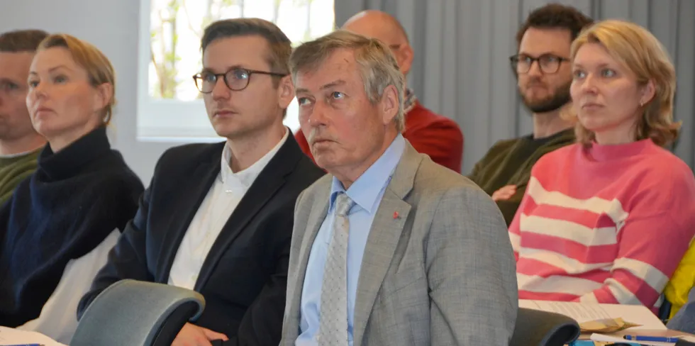 Statssekretær Vidar Ulriksen på årsmøtet i Surofi i Ålesund tirsdag.