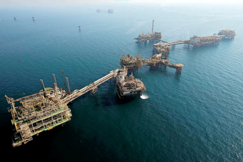 Reserves boost: an offshore facility near Abu Dhabi