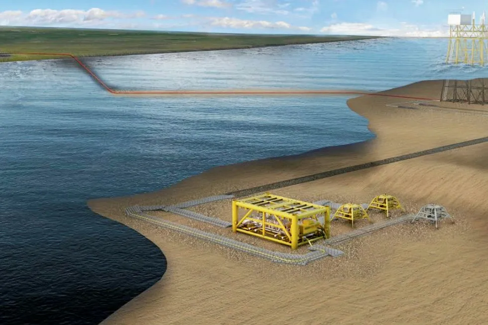 Drawing board: Dana Petroleum's proposed Platypus gas development in the UK southern North Sea