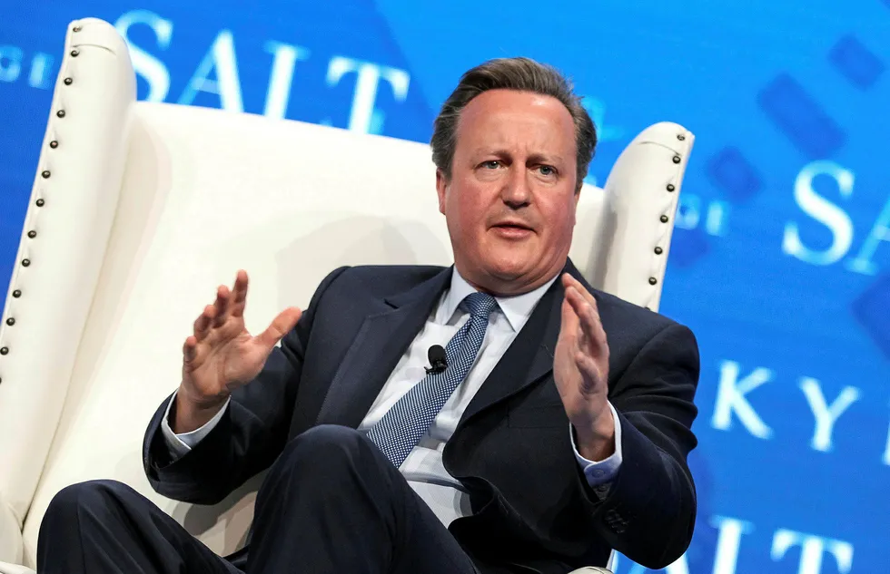 Tidligere statsminister David Cameron har kapret Kina-jobb. Bildet er tatt under en konferanse i Las Vegas i USA tidligere i år. Foto: REUTERS/Richard Brian
