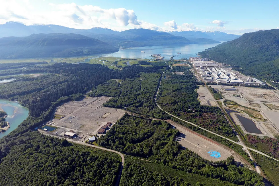 On location: the LNG Canada site in Kitimat, BC