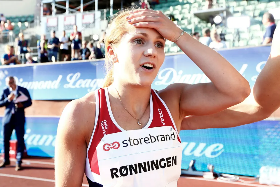 I januar satt Helene Rønningen satte ny norsk innendørsrekord på 200 meter. I torsdagens Bislett Games gjentok hun bragden utendørs. Foto: Cornelius Poppe/NTB Scanpix