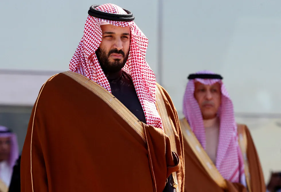 Visekronprins Muhammad Bin Salman i Saudi-Arabia har blant annet styringen over det nasjonale oljeselskapet Saudi Aramco som satser stort på fornybar energi og teknologi. Foto: FAISAL Al NASSER