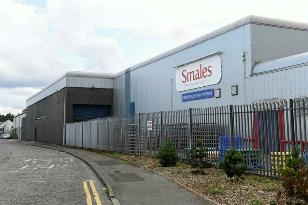 Smales plant, UK. Fish trader Smales.