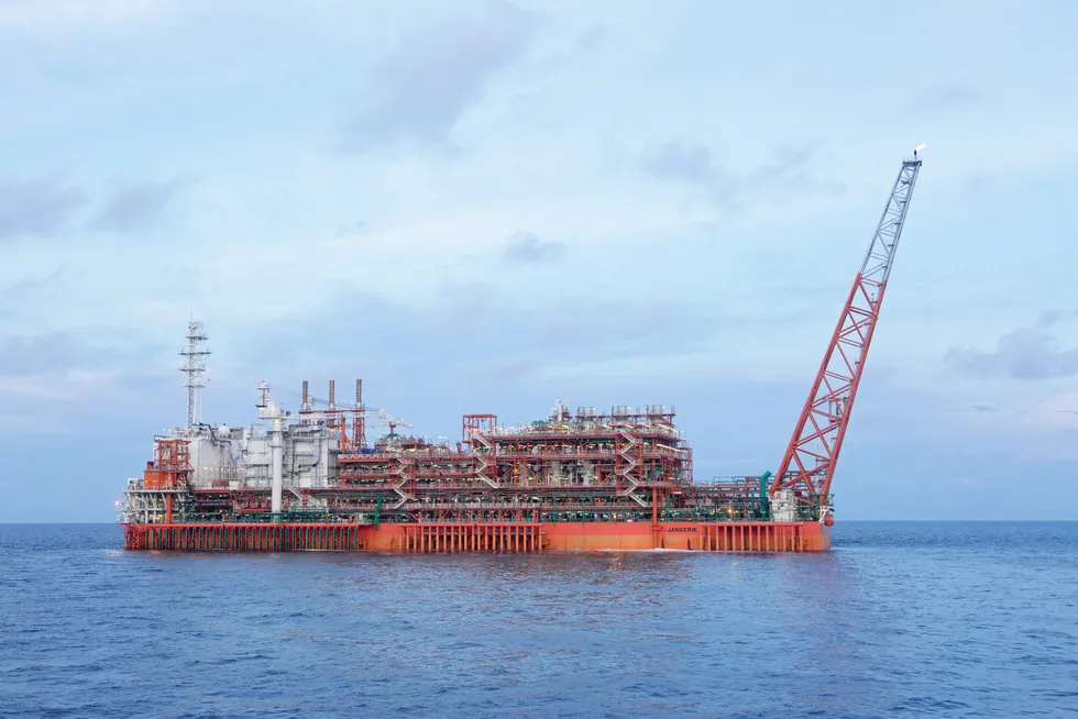 Capacity expanded: Eni's Jangkrik floating production unit offshore East Kalimantan, Indonesia