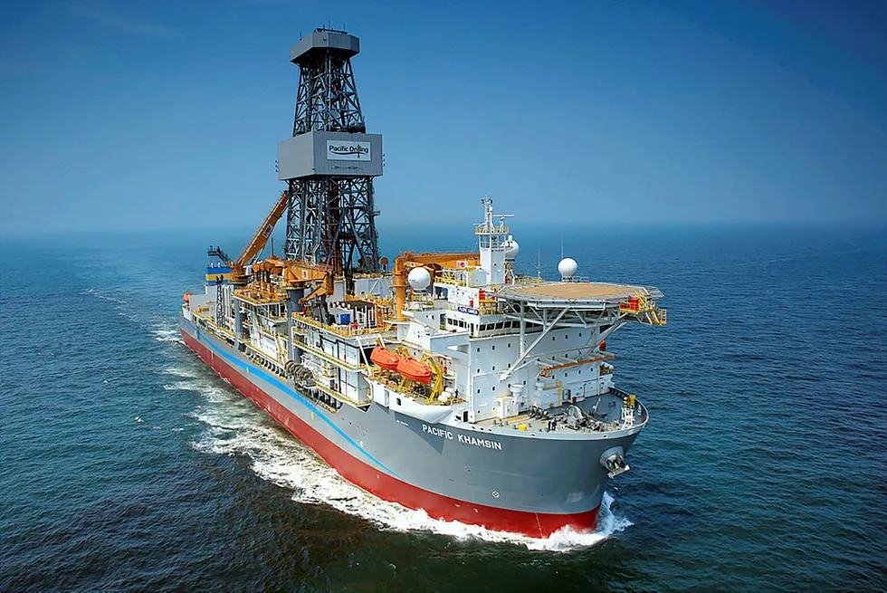 In demand: the Pacific Drilling drillship Pacific Khamsin is set to work for Equinor in the US Gulf