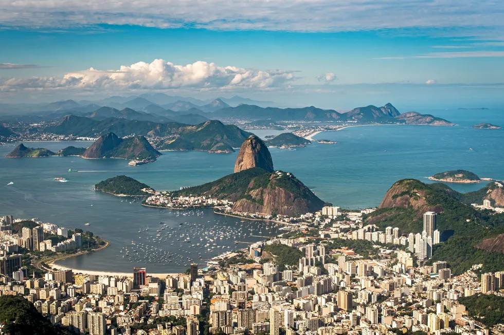 A view of Rio de Janeiro, Brazil.