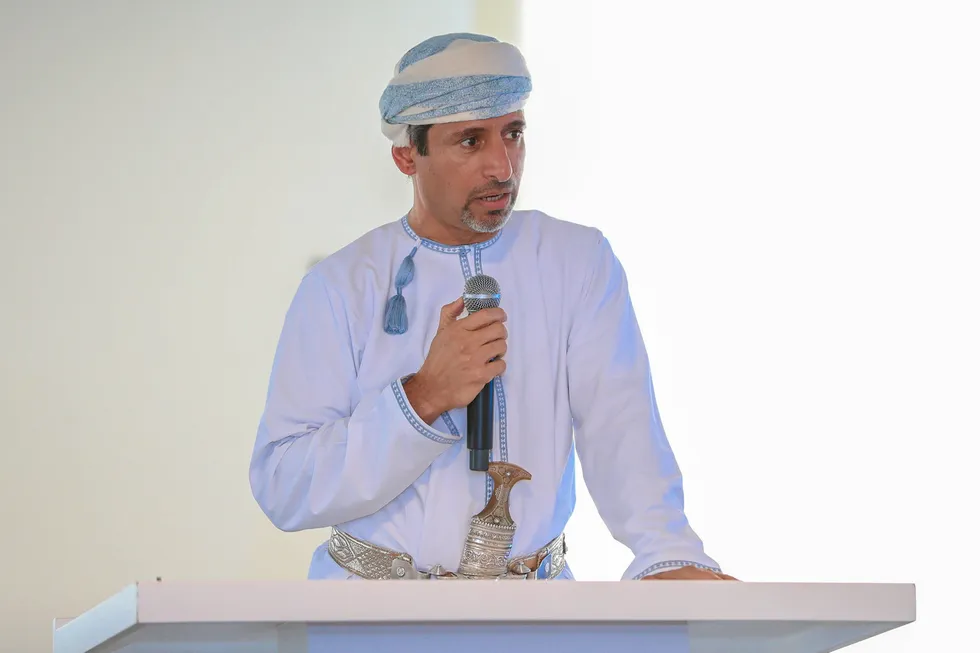 Omani energy minister Salim Al-Aufi.