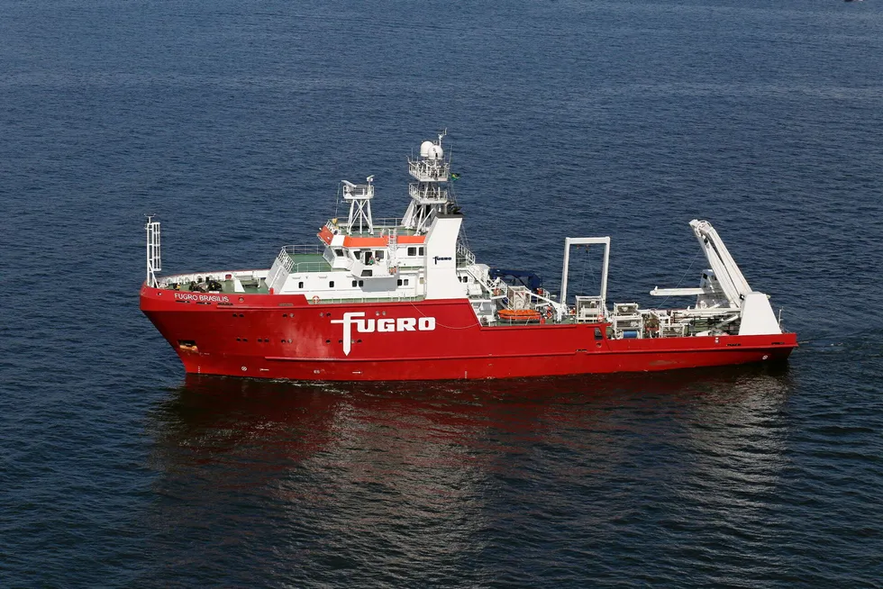 Employed: the Fugro Brasilis vessel will run the survey in Curacao