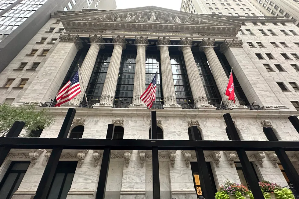 Forsiktig start på uken her på New York Stock Exchange (Nyse).