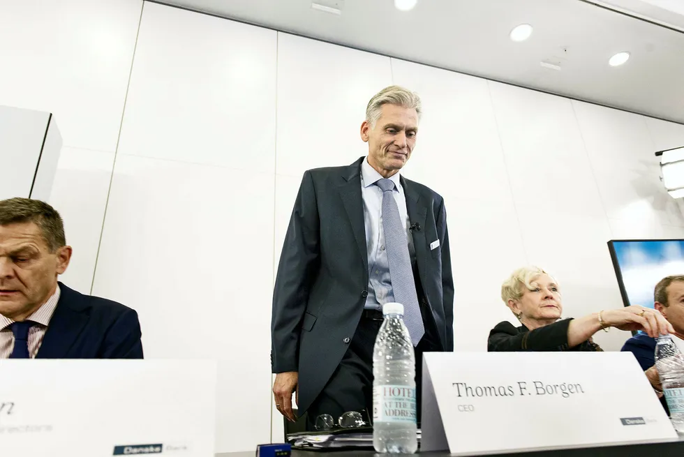 Thomas Borgen er ferdig som sjef i Danske Bank etter at han måtte slutte på dagen mandag. Han skulle egentlig sitte frem til en varig arvtager var på plass.