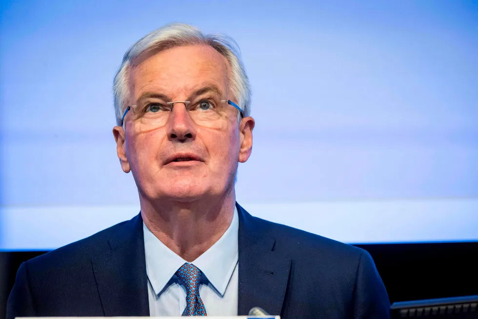 EUs sjefforhandler, Michel Barnier. Foto: AURORE BELOT/AFP/NTB Scanpix