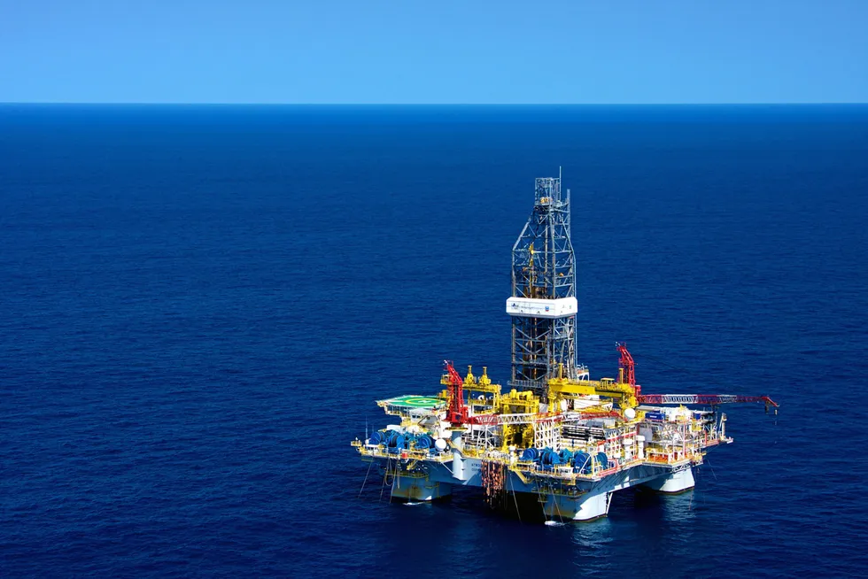Lined up: the multi-Tcf prospect will be drilled using the semi-submersible Valaris MS-1