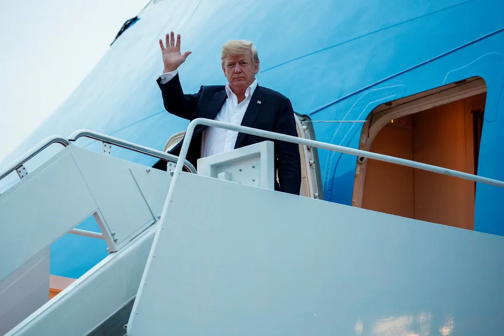 USAs president Donald Trump er tilbake i USA etter toppmøtet med Nord-Koreas president Kim Jong-un. Foto: Evan Vucci/AP Photo