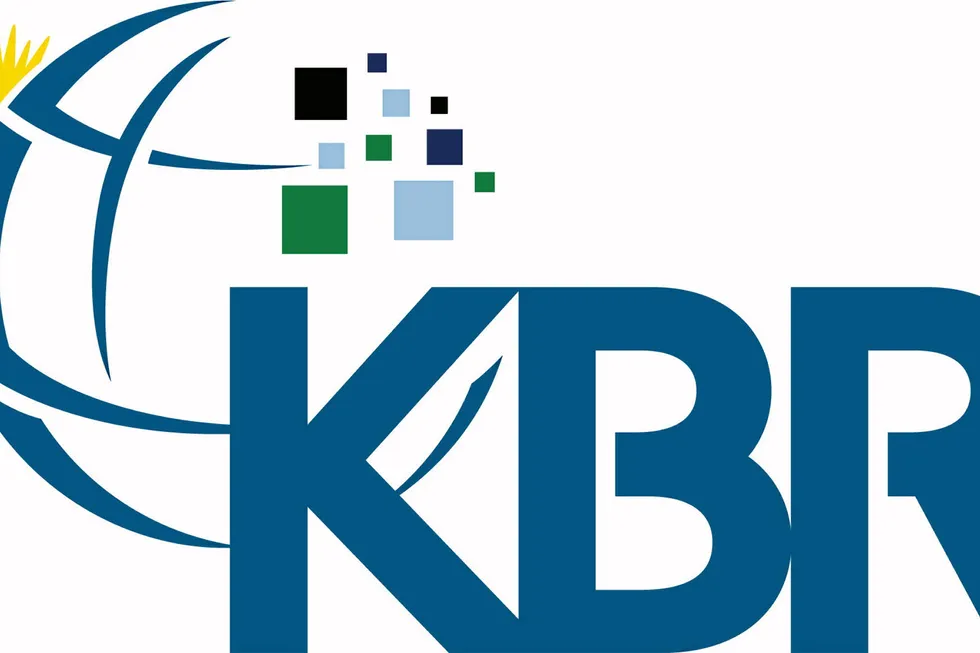 . Logo: US contractor KBR.