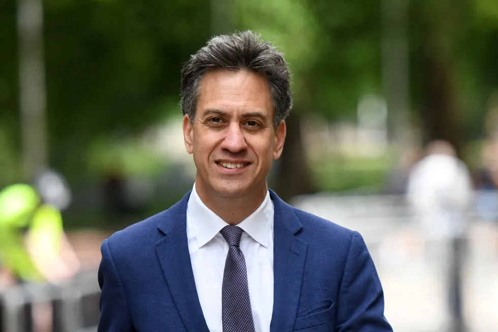 UK Energy Secretary Ed Miliband.