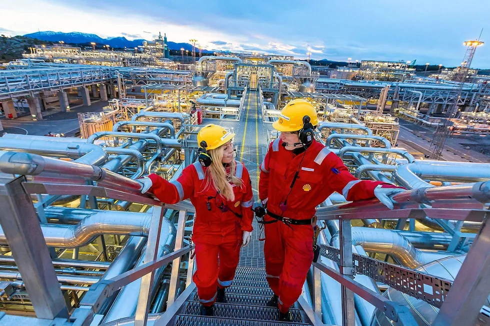 Moving up: an onshore processing plant serving the Ormen Lange gas field in Norway