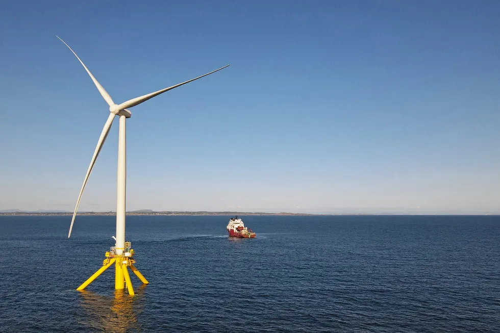 Potential: a pilot floating wind turbine installed offshore Norway