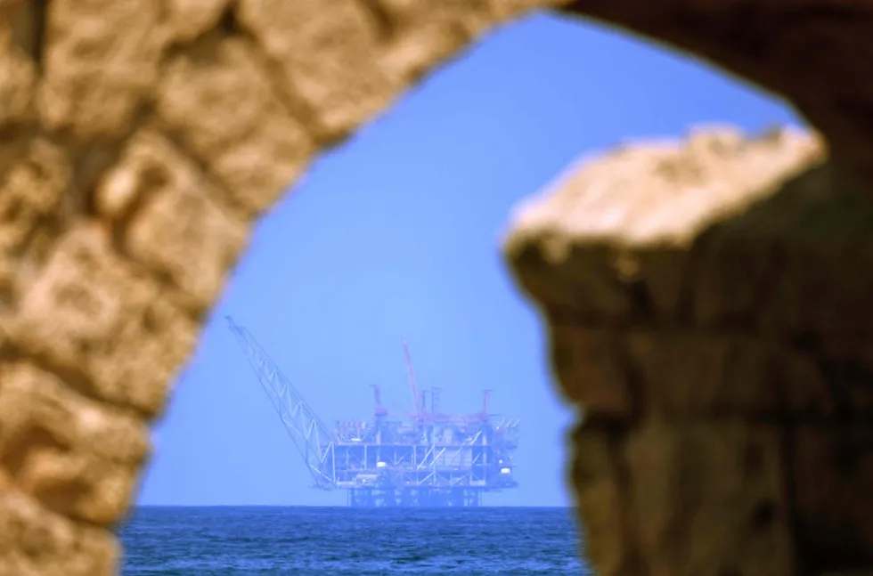 Coming into focus: the Leviathan gas platform offshore Israel which hosts production from far-off subsea wells at the deepwater field where an FLNG vessel would be located