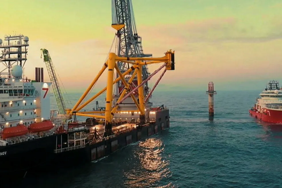 Installation: of caisson permanent structure at Yme by Subsea 7