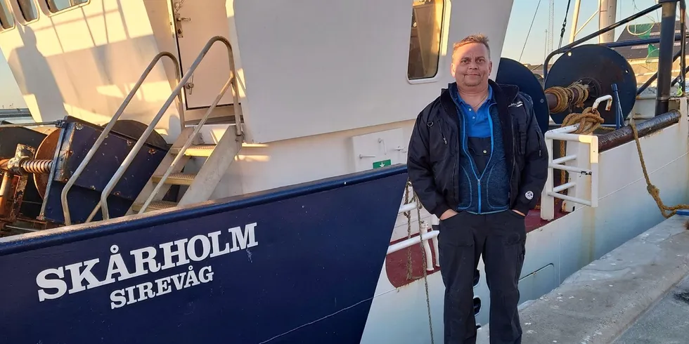 Fisker Jørgen Runehall bekrefter at det er meldt oppbud i rederiet som eier reketråleren «Skårholm».