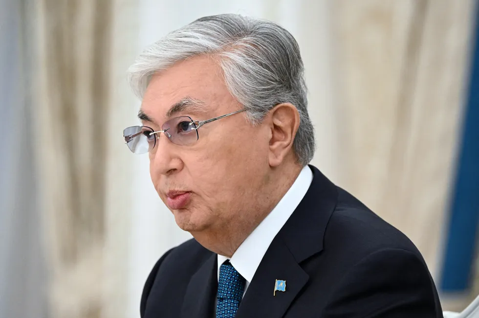 Disruptions: Kazakhstan President Kassym-Jomart Tokayev.