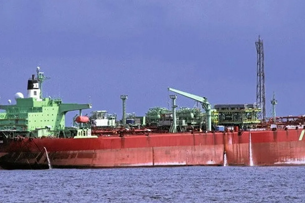 Extra work: The Sendje Berge floating production, storage and offloading vessel in Nigeria