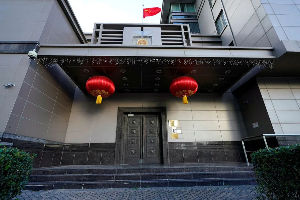 Ordered closed: the Chinese consulate in Houston