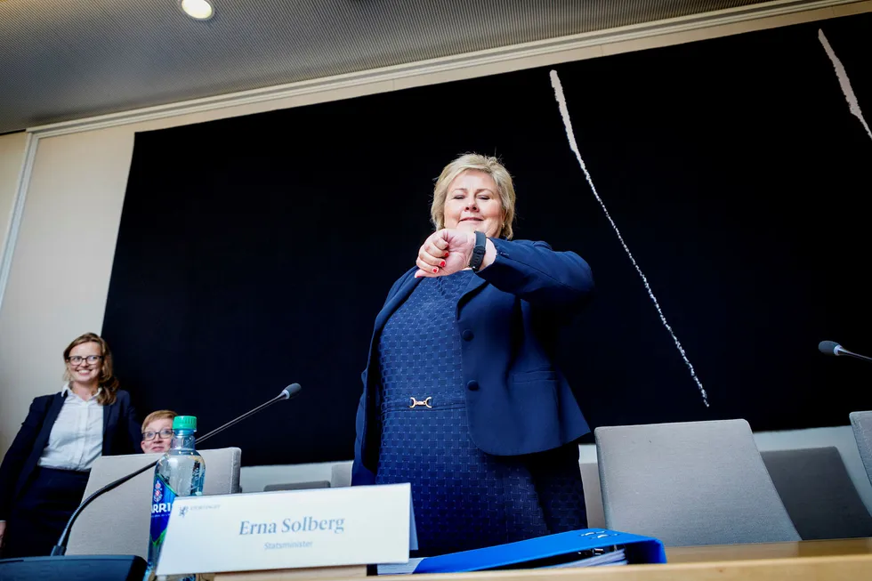 Statsminister Erna Solberg stilte til kontrollhøring om objektsikring denne uken. Der tok hun selvkritikk fordi regjeringen «burde kommunisert tidligere og tydeligere til Stortinget».
