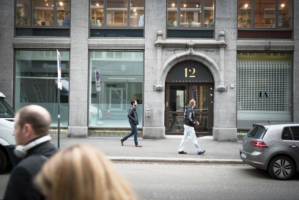 Comex Markets i Kongens gate 12 i Oslo får krass kritikk i en rapport fra Finanstilsynet. Foto: Hanna Kristin Hjardar