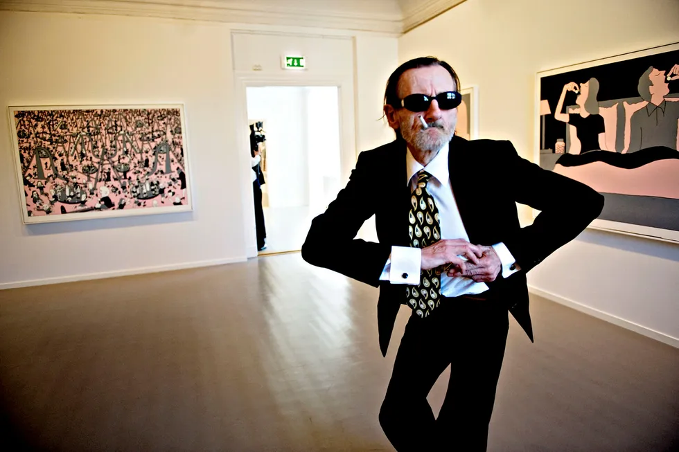 Kunstner Terje Brofos, alias Hariton Pushwagner, døde tirsdag. Han ble 77 år gammel. Foto: Mikaela Berg