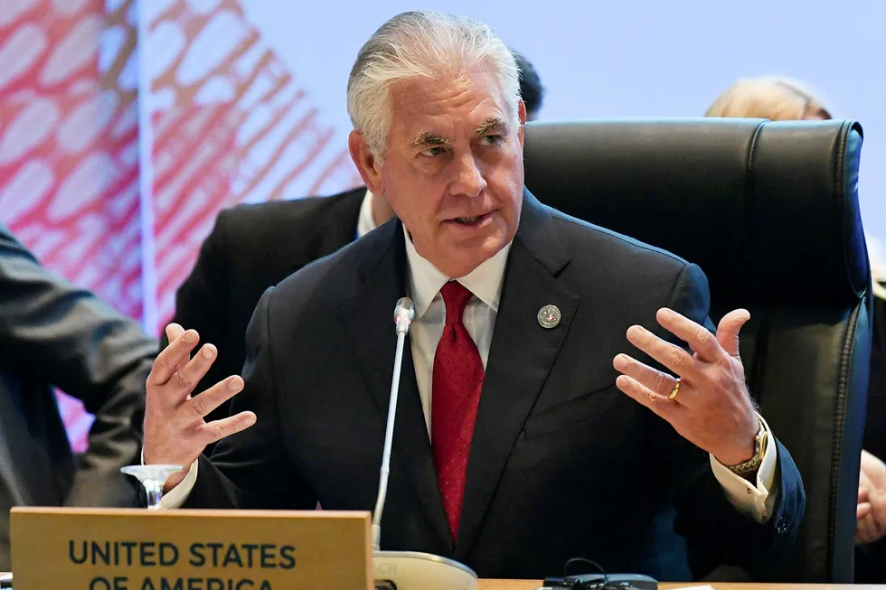 USAs utenriksminister Rex Tillerson. Foto: Mohd Rasfan/AFP/NTB scanpix