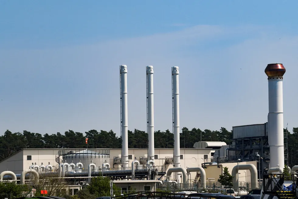 Nord Stream-fasilitetene i Lubmin, Tyskland.