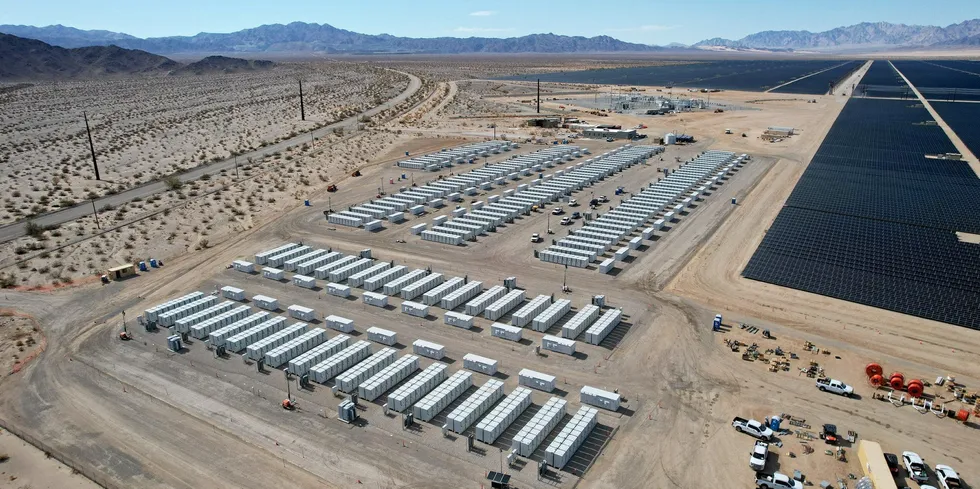 A US battery energy storage array.