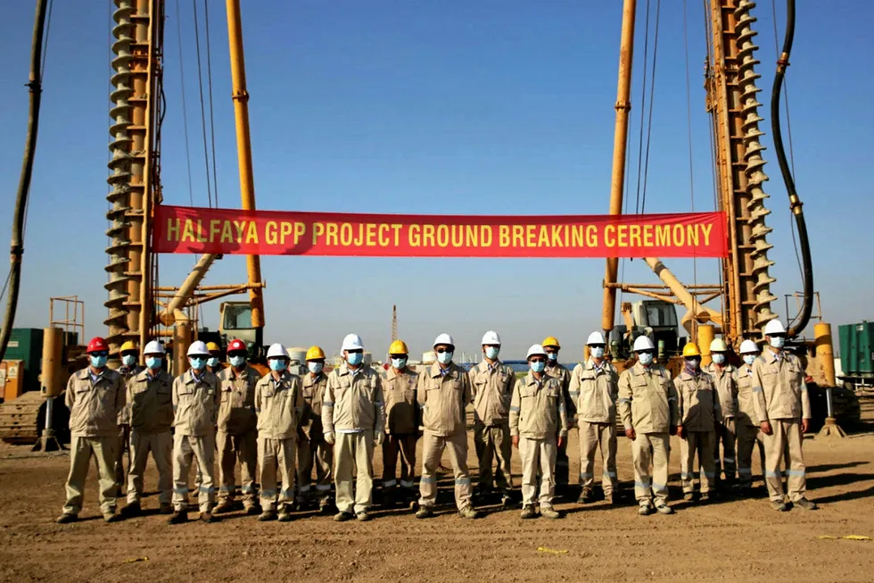 Ground-breaking: CPECC kicks off new gas processing plant construction at Halfaya field in Iraq