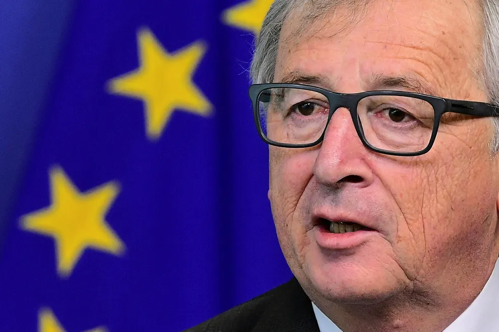 EU-kommisjonens president Jean-Claude Juncker går ut mot USAs press overfor Nato-allierte. Foto: Emmanuel Dunand/AFP photo/NTB scanpix