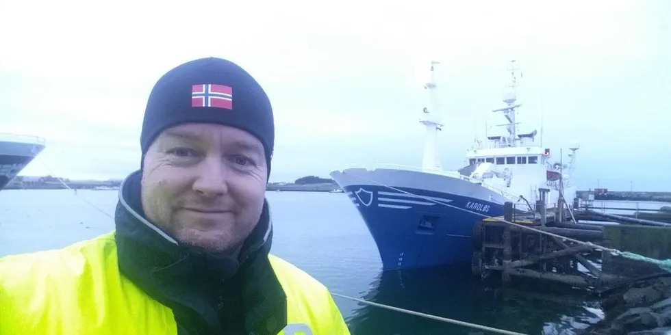 Romund Tjore, overstyrmann på M/S «Karola». Foto: Hordafôr