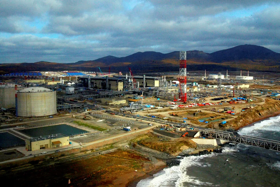 In the spotlight: part of the Sakhalin 2 LNG project