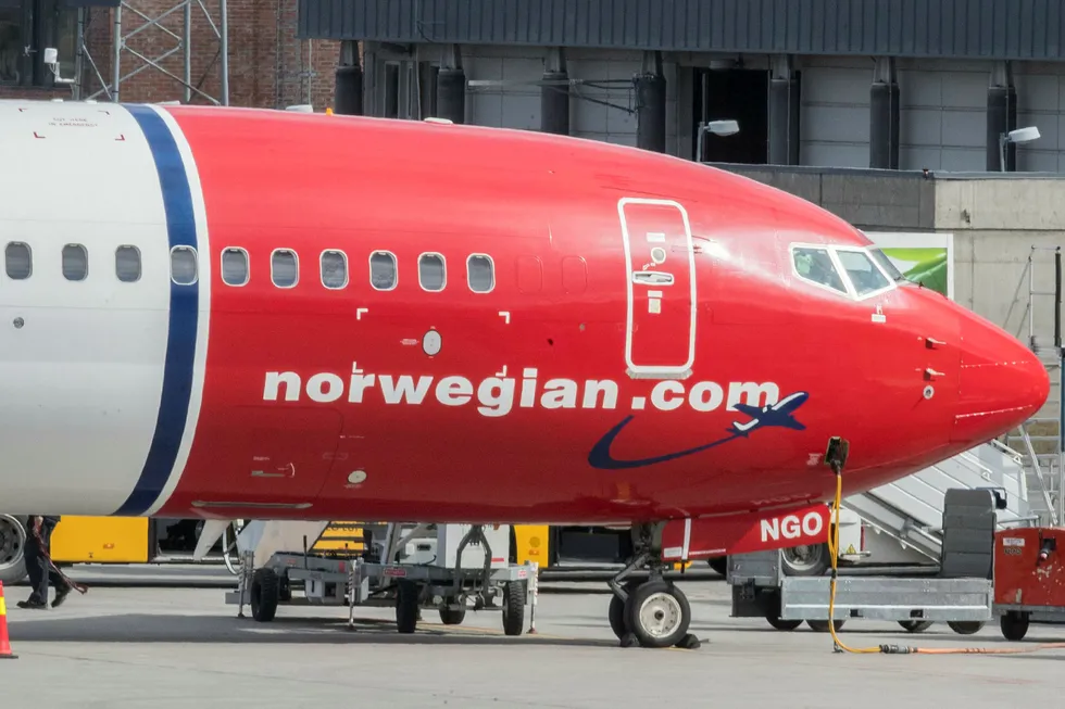 Norwegian-fly på Gardermoen flyplass. Foto: Vidar Ruud, NTB Scanpix
