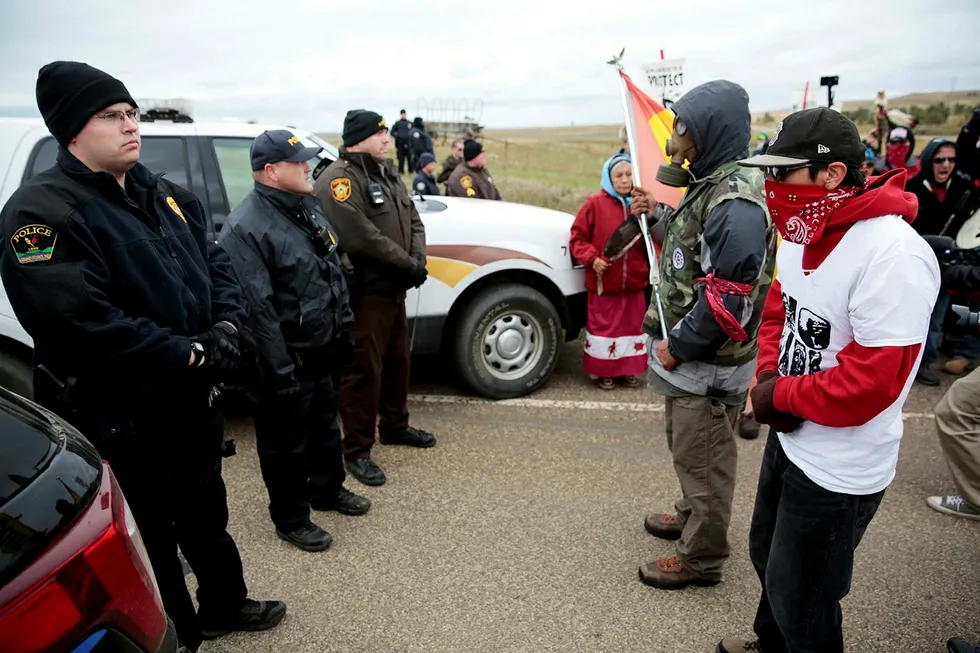 Face off: Dakota Access pipeline operator takes activists to court