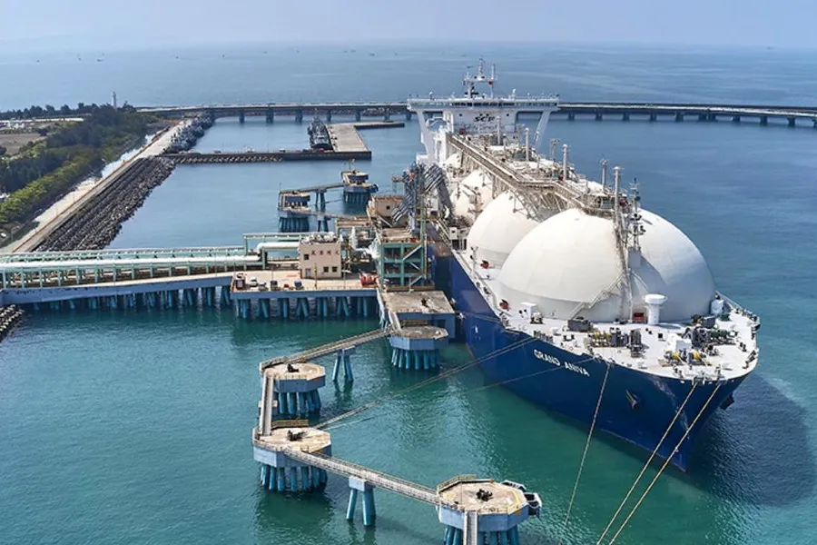 Import facility: CPC's LNG terminal in Kaohsiung, Taiwan
