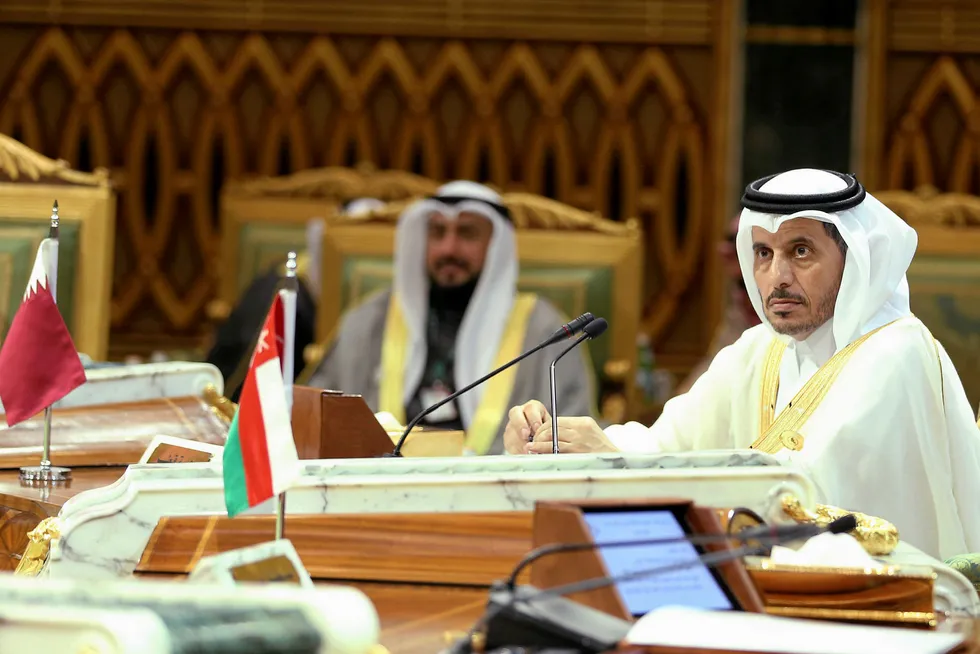 GCC meeting: Qatar's Prime Minister and Interior Minister Sheikh Abdullah bin Nasser bin Khalifa al Thani attend GCC meeting