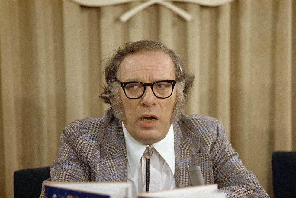 Futurist: Russian-born American author Isaac Asimov in 1974