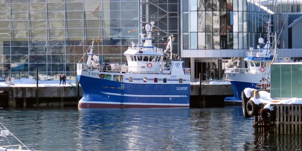 "T. A. Senior" ved kai i Svolvær under Lofotfishing 2017. Foto: Jon Eirik Olsen.