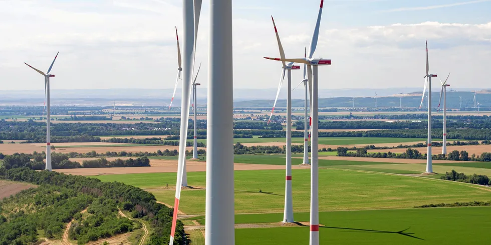 RWE's Königshovener Höhe wind farm in Germany.