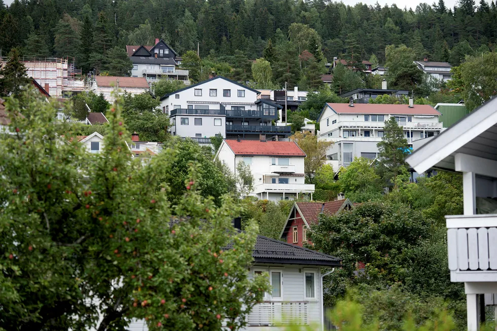 En stor andel av avskogingen i Norge skjer i form av små, gradvise utvidelser av eksisterende infrastruktur. Lokalt virker disse endringer sannsynligvis uvesentlige og udramatiske – en ny parkeringsplass bak et industriområde her, et par nye hus der – men i sum utgjør endringene et betydelig areal. Foto: Elin Høyland