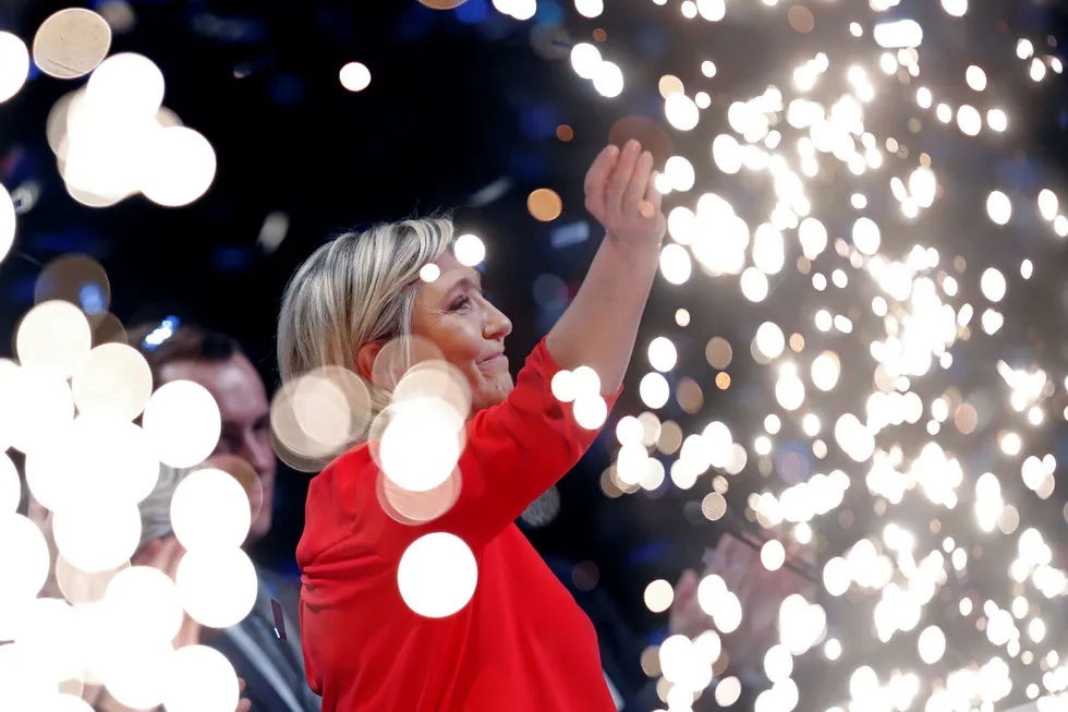 Frankrikes presidentkandidat Marine Le Pen. Foto: CHRISTIAN HARTMANN/Reuters/NTB scanpix