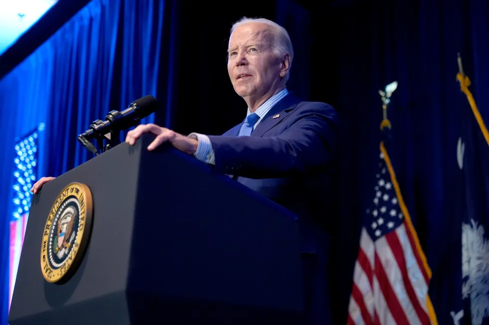Controversy: US President Joe Biden speaking in South Carolina last month